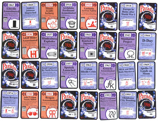 Early American Chrononauts Card Game - Travel Through