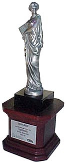 Calliope, the Origins Awards statue.