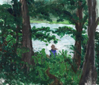 Charles' Echo Lake Painting