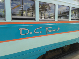 The San Francisco trolley painted in DC Transit livery