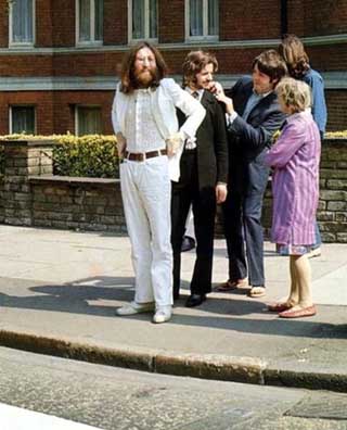 the Beatles, just before the Abbey Road photo