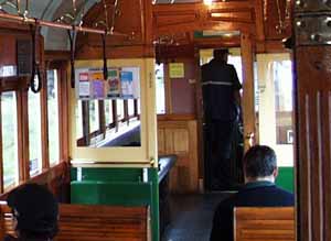 Seattle streetcar interior