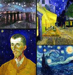 Van Gogh's four starry nights