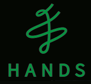 HANDS swooshy new logo labeled 'HANDS'