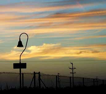 el Camino Real bell w/ sunset