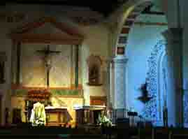 inside Mission San Luis Obispo