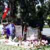 memorial on the 101 at Marsh Rd