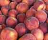 peaches at a market in Los Altos