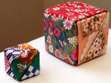 origami cubes
